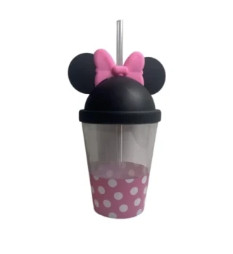 MINNIE MOUSE CUP WITH STRAW 18 FL OZ