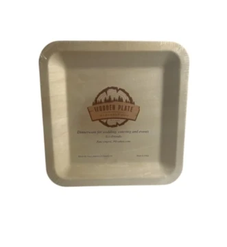 WOODEN 7 INCH PLATE 24 COUNT