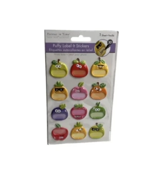 2.49 KAWAII CUTESY 3D PUFFY LABEL IT STICKERS