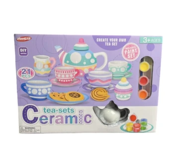 21PC CERAMIC TEA SET