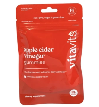 2.49 VITAVITS APPLE CIDER VINEGAR GUMMIES 14 COUNT