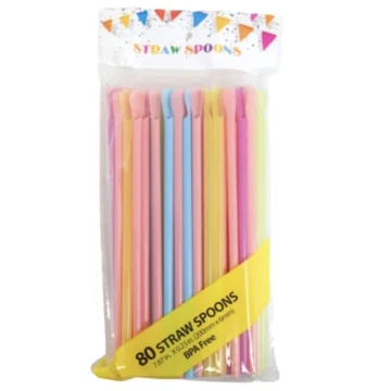 80 COUNT STRAW SPOONS