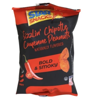 SCORCHIN FIE SIZZLIN CHIPOTLE CAYENNE PEANUTS BOLD AND SMOKY 5 FL OZ