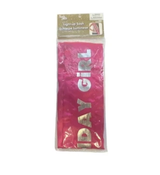 LIGHT UP BIRTHDAY SASH