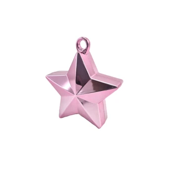 PINK STAR BRIGHT FOIL BALLOON WEIGHT