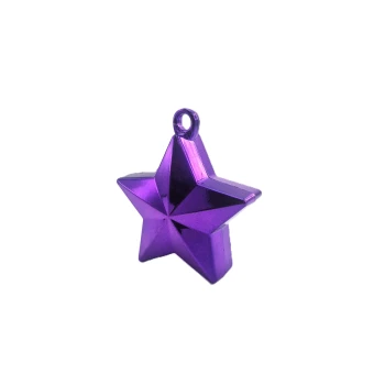 PURPLE STAR BRIGHT FOIL BALLOON WEIGHT