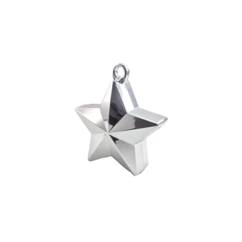 SILVER STAR BRIGHT FOIL BALLOON WEIGHT