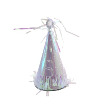 SILVER PARTY HAT BALLOON WEIGTH