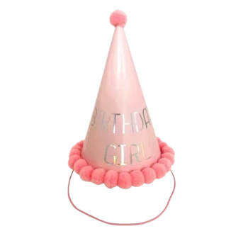 PINK BIRTHDAY HAT