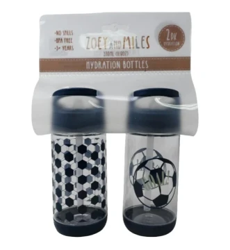 ZOEY AND MILES HYDRATION BOTTLES 2 PACK