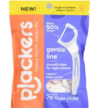 PLACKERS GENTLE LINE FLOSS PICKS 75 PACK