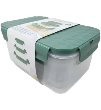 6 PCS ASSORTED FOOD CONTAINER SET GREEN
