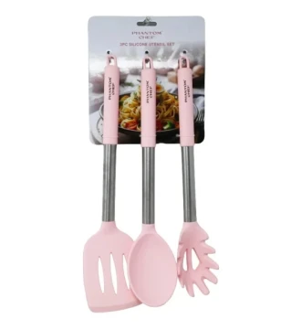 3 PC SILICONE UTENSIL SET