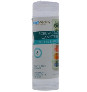 SCREW STACK CANISTERS 6 PACK 1.5 X 34 INCH