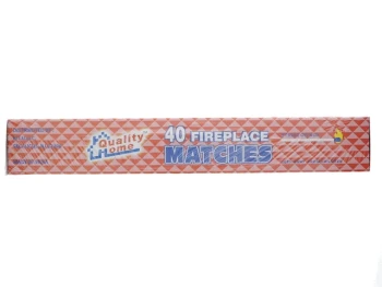 Long Wooden Fireplace Matches 40 Pack