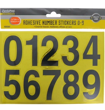ADHESIVE NUMBER STICKERS 0-9