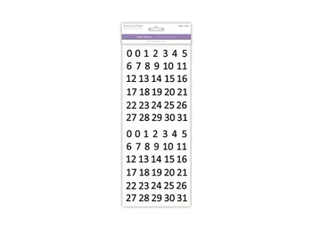 CALENDAR BLACK PAPER CRAFT STICKER
