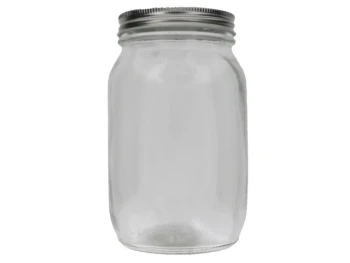 MASON JAR W LID 33.8 oz height 6.5