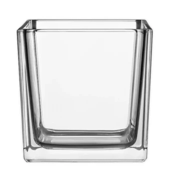 SQUARE GLASS JAR 4 x 4 IN