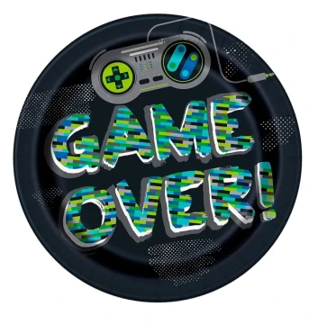 GAME DAY PLATE 9 INCH 8 PACK