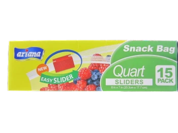 STORAGE BAG QUART SLIDERS 15PK