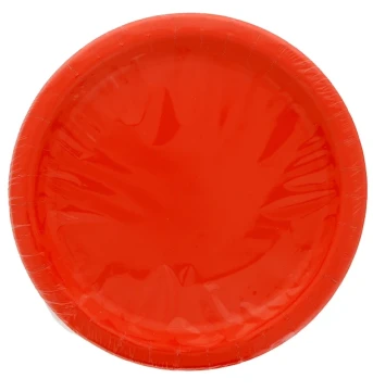 Red 7 Inch Dessert Plates 20 Count