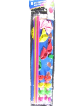 BALLOONS ON STICKS 8PC