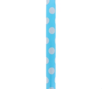 LIGHT BLUE AND WHITE POLKA DOT GIFT WRAP 76.2 CM X 1.52 M