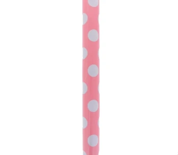 LIGHT PINK AND WHITE POLKA DOT GIFT WRAP 76.2 CM X 1.52 M