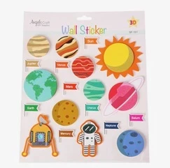 3D Fancy Stickers Solar Planet