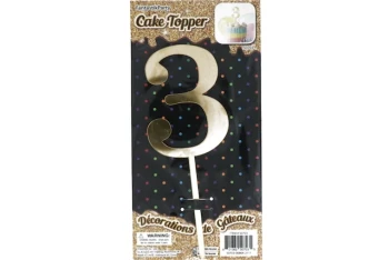 GOLD CAKE TOPPER 3
