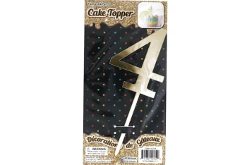 GOLD CAKE TOPPER 4