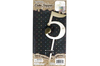 GOLD CAKE TOPPER 5