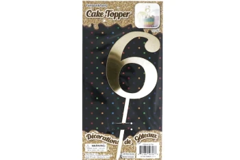 GOLD CAKE TOPPER 6