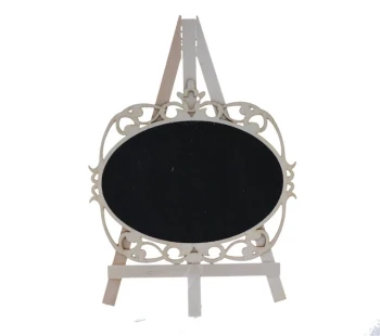 BLACK BOARD EASEL OVAL