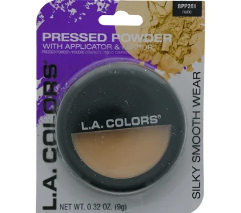 NUDE PRESSED POWDER WITH APPLICATOR AND MIRROR