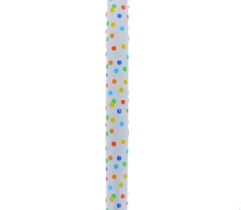 COLORFUL POLKA DOT GIFT WRAP 76.2 CM X 1.52 M