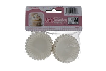 WHITE MINI CUP CAKE LINER 150 PACK