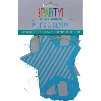 ITS A BOY BANNER 5 FT