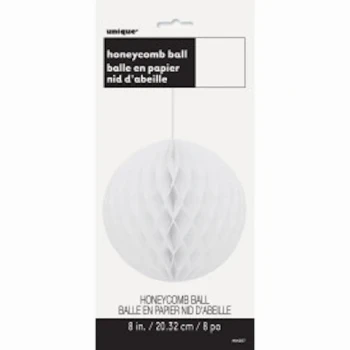 HONEYCOMB BALL WHITE NEW