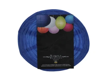 14 INCH ROYAL BLUE PAPER LANTERN LARGE