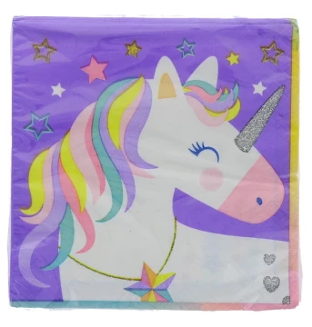 STAR UNICORN NAPKIN 16 COUNT