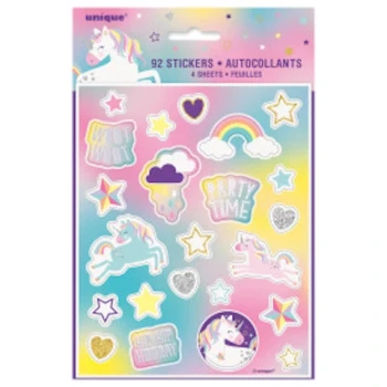 UNICORN PART STICKERS 4 SHEETS