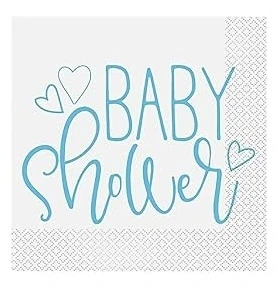 BLUE BABY SHOWER LUNCHEON NAPKIN 16 CT