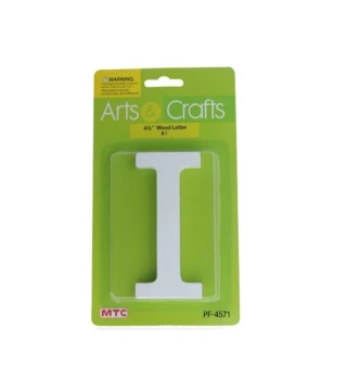 -#I 11CM WHITE WOOD LETTER - I