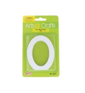 -#O 11CM WHITE WOOD LETTER - O