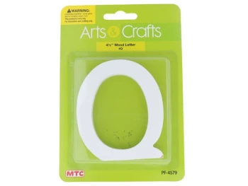 -#Q 11CM WHITE WOOD LETTER - Q XXX