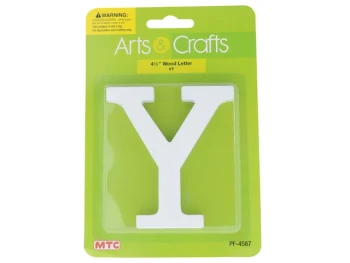 -#Y 11CM WHITE WOOD LETTER - Y XXX