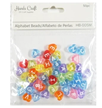 ALPHABET BEADS 50 PCS