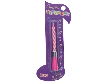 CANDLE MUSICAL BLUEPINK